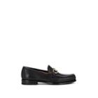 Salvatore Ferragamo Men's Rolo Bit-embellished Leather Loafers - Black