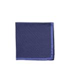 Fairfax Men's Patchwork-effect Silk Pocket Square - Blue