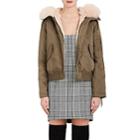 Army By Yves Salomon Women's Fur-trimmed & -lined Bomber Jacket-bronze, Peach Pearl