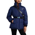 Prada Women's Belted Down-quilted Puffer Jacket - Blue