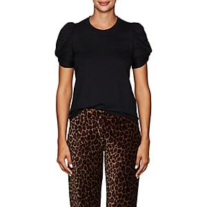 A.l.c. Women's Kati Cotton Puff-sleeve T-shirt - Black
