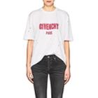 Givenchy Women's Logo Distressed Cotton T-shirt-white