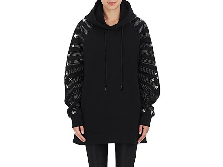 Blindness Women's Embroidered Cotton Oversized Hoodie