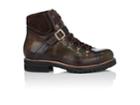 Harris Men's Buckled-strap Leather Hiker Boots