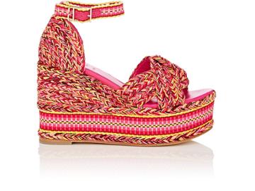 Antolina Women's Amparo Cotton Platform-wedge Sandals