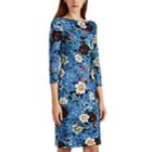 Erdem Women's Reese Floral Jersey Minidress - Blue Multi