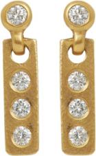 Linda Lee Johnson Women's Diamond & Gold Savannah Drop Earrings