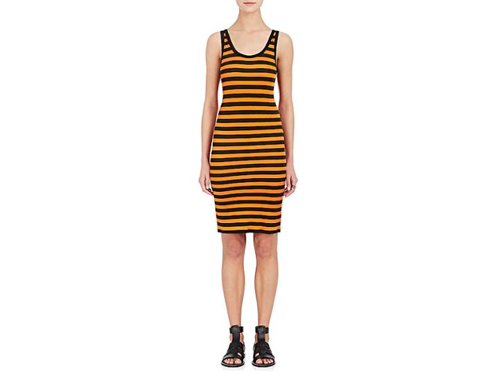 Givenchy Women's Striped Fitted Sleeveless Dress