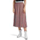 Proenza Schouler Women's Pleated Striped Jacquard Midi-skirt - Blue Pat.