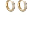 Carbon & Hyde Women's Boom Huggie Hoop Earrings-gold
