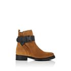 Lanvin Women's Suede Buckle Ankle Boots-green