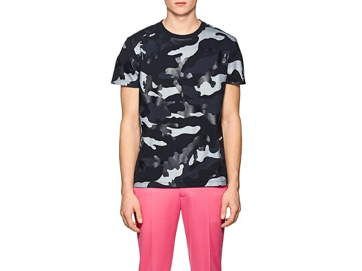 Valentino Men's Camouflage Cotton T-shirt