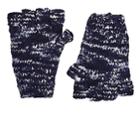 The Elder Statesman Women's Mlange Cashmere Fingerless Gloves-blue