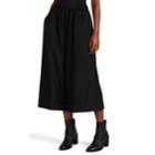 Comme Des Garons Women's Worsted Wool Cuffed Culottes - Black
