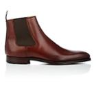 Crockett & Jones Men's Lingfield Burnished Leather Chelsea Boots-brown