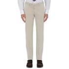 Isaia Men's Twill Flat-front Trousers-gray