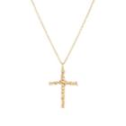 Dean Harris Men's Vine Cross Pendant Necklace-gold