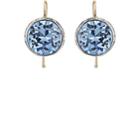 Stephanie Windsor Antiques Women's Round Crystal Drop Earrings-blue
