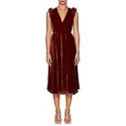 Laura Garcia Collection Women's Romy Velvet Midi-dress - Brown