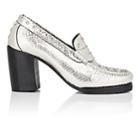 Re/done + Weejuns Women's Winsome Stamped-leather Pumps-silver
