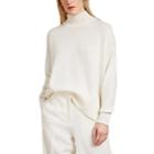 Jil Sander Women's Cashmere Oversized Turtleneck Sweater - Cream