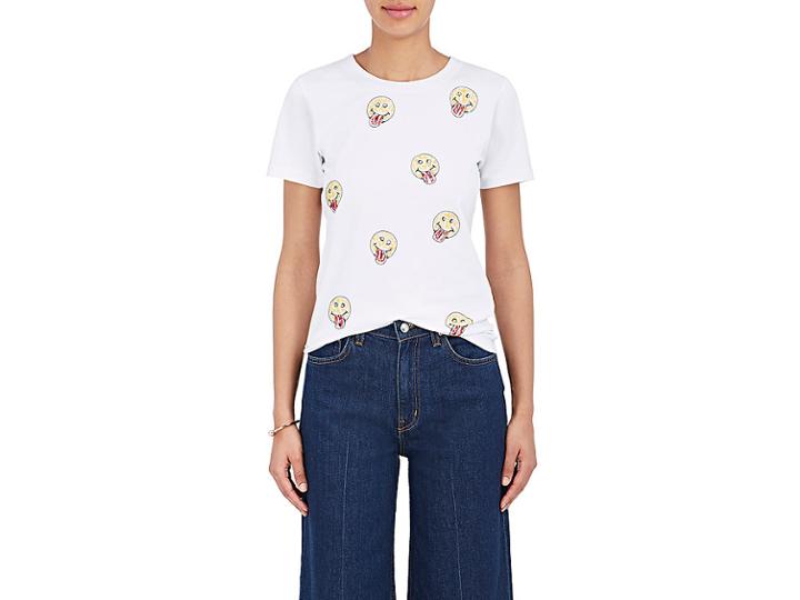 Jimi Roos Women's Smiley Face Cotton T-shirt