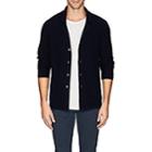 Fioroni Men's Blazer-inspired Duvet Cashmere-silk Boucl Sweater-navy