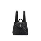 Saint Laurent Women's Monogram Loulou Small Leather Backpack - Black
