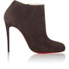 Christian Louboutin Suede Bellissima Ankle Booties-yellow