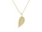 Jennifer Meyer Women's Pav Leaf Pendant Necklace