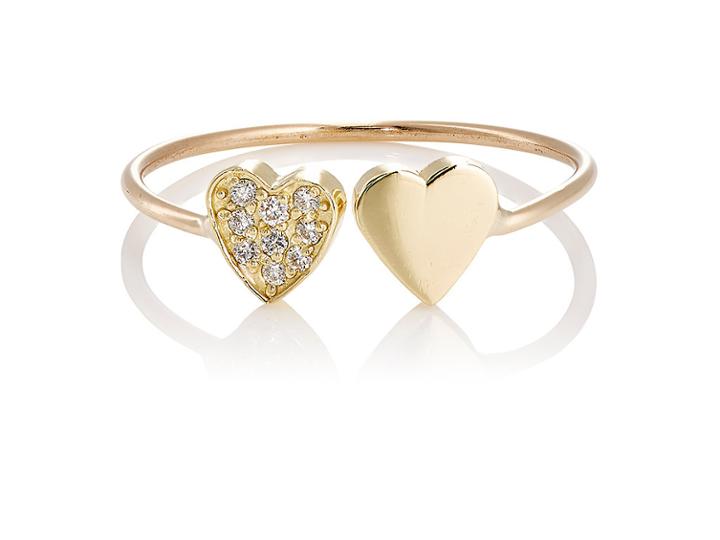 Jennifer Meyer Women's Two-heart Cuff Ring
