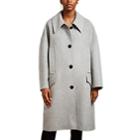 Givenchy Women's Wool-cashmere Felt Oversized Coat - Light Gray