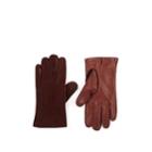 Barneys New York Men's Cashmere-lined Leather & Suede Gloves - Navy