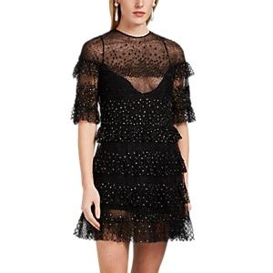 Valentino Women's Beaded Cocktail Dress - Black