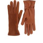 Barneys New York Women's Dotted Deerskin Gloves-brown
