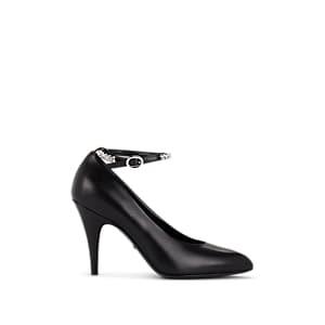 Gucci Women's Blanca Leather Ankle-strap Pumps - Black