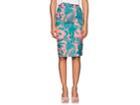Barneys New York Women's Floral Cotton Twill Pencil Skirt