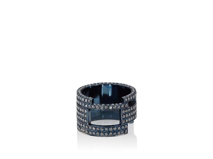 Dauphin Women's Black Diamond Ring