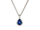 Malcolm Betts Women's Sapphire Pendant Necklace