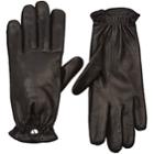 Barneys New York Women's Cashmere-lined Leather Gloves-black