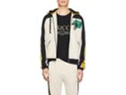 Gucci Men's Embroidered Tech-jersey Hooded Track Jacket