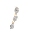 Sara Weinstock Women's Reverie Three-cluster Ear Wire - Rose Gold