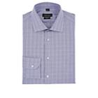 Barneys New York Men's Checked Cotton Poplin Shirt - Navy