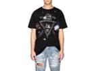 Balmain Men's Galaxy-print Distressed Cotton T-shirt