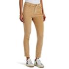 Current/elliott Women's The High Waist Stiletto Corduroy Skinny Jeans - Brown