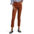 Re/done Women's 50s High-rise Crop Cigarette Jeans - Brown