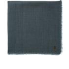 From The Road Men's Cashmere Pocket Square-blue