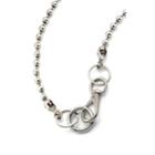 Martine Ali Men's Broken Ball-chain Necklace - Silver