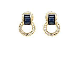 Retrouvai Women's Sapphire & White Diamond Drop Earrings