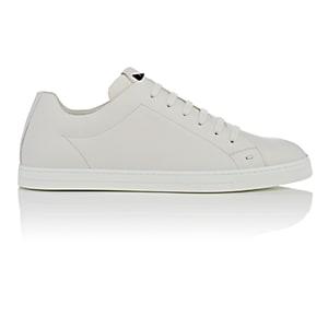 Fendi Men's Bag Bugs Leather Sneakers-white